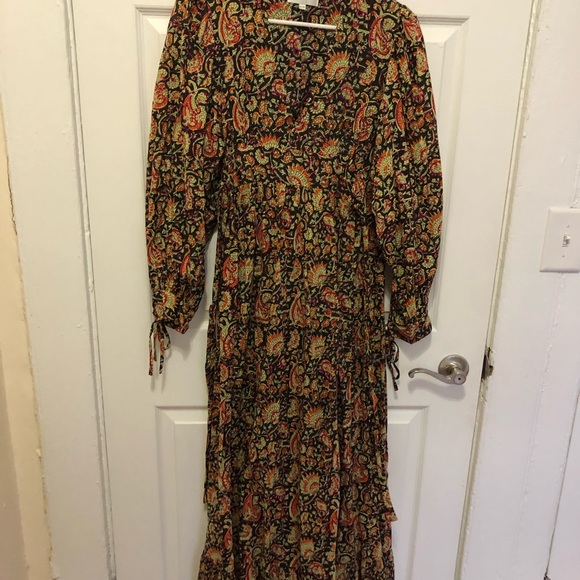 Antik Batik Long Sleeve Maxi Dress M - Picture 2 of 4